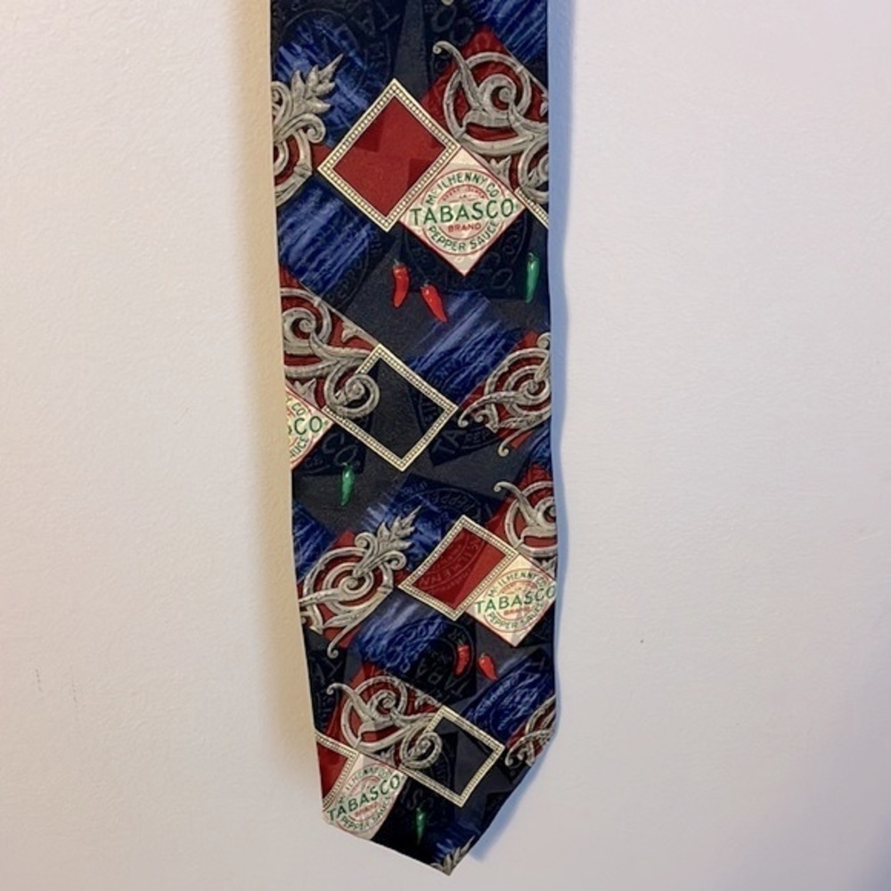 Tabasco Silk Tie Made in USA New With Tags